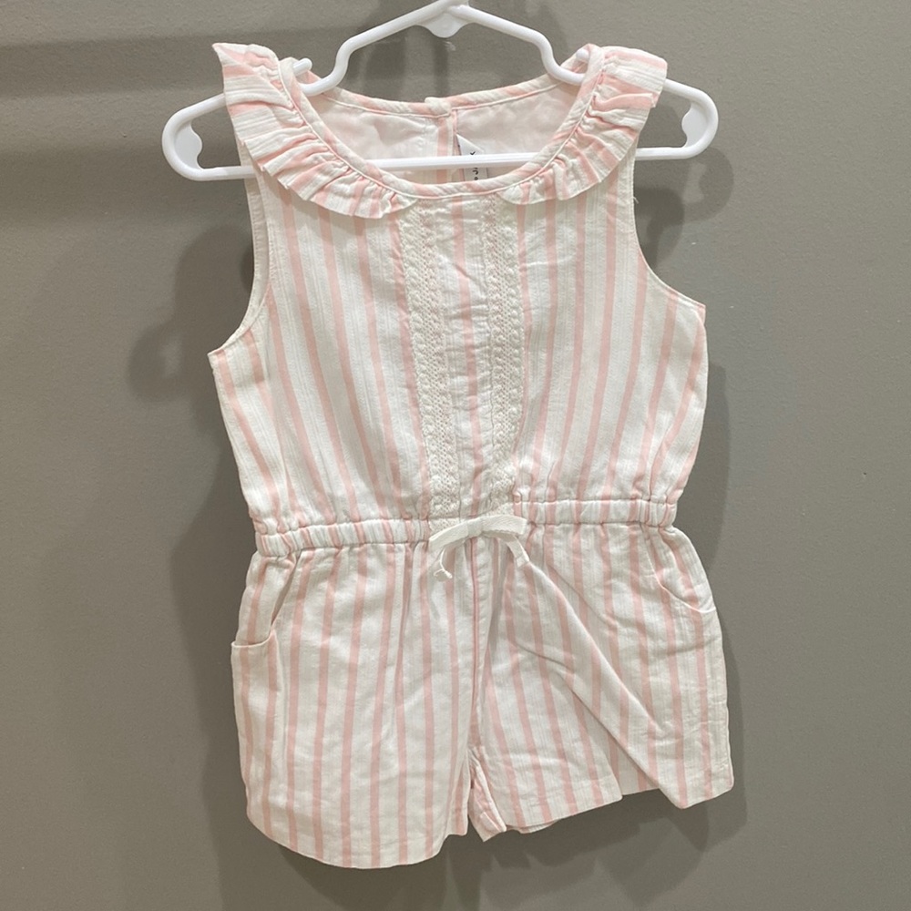 Janie and Jack Striped Romper Size 4